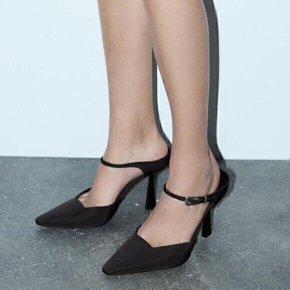 ZARA Buckled Mules NWT - Picture 1 of 16